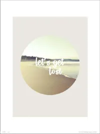 typographic-lost-plakat-premium-30x40-cm