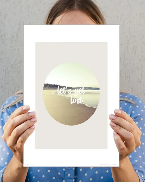 typographic-lost-plakat-premium-30x40-cm-stan-nowy