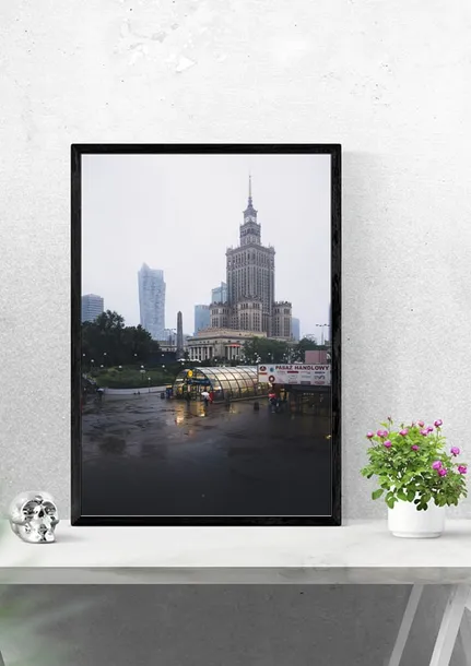 zamglony-palac-plakat-premium-61x915-cm-stan-nowy
