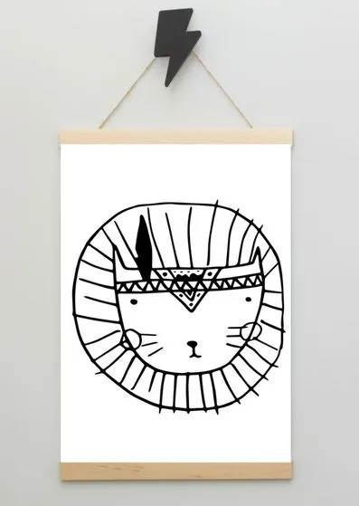 boho-lew-plakat-50x70-cm