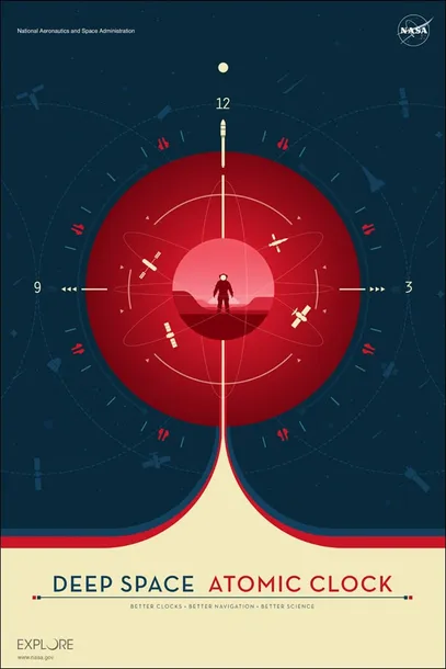 atomic-clock-red-plakat-50x70-cm