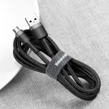 kabel-usb-do-micro-usb-baseus-cafule-2a-3m-czarno-szary-stan-nowy-waga-z-opakowaniem-0-3-kg
