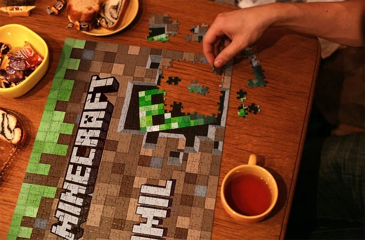 puzzle-imie-pudelko-minecraft-a3-252-el-stan-nowy