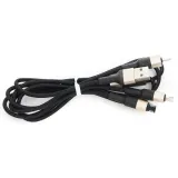 hoco-x26-kabel-lightning-micro-usb-usb-typ-c-1m-kolor-czarny