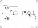 deco-bateria-natryskowa-scienna-chrom-stan-nowy