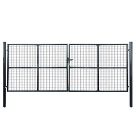 brama-ogrodowa-z-siatki-ocynkowanej-stal-415x150-cm-szara