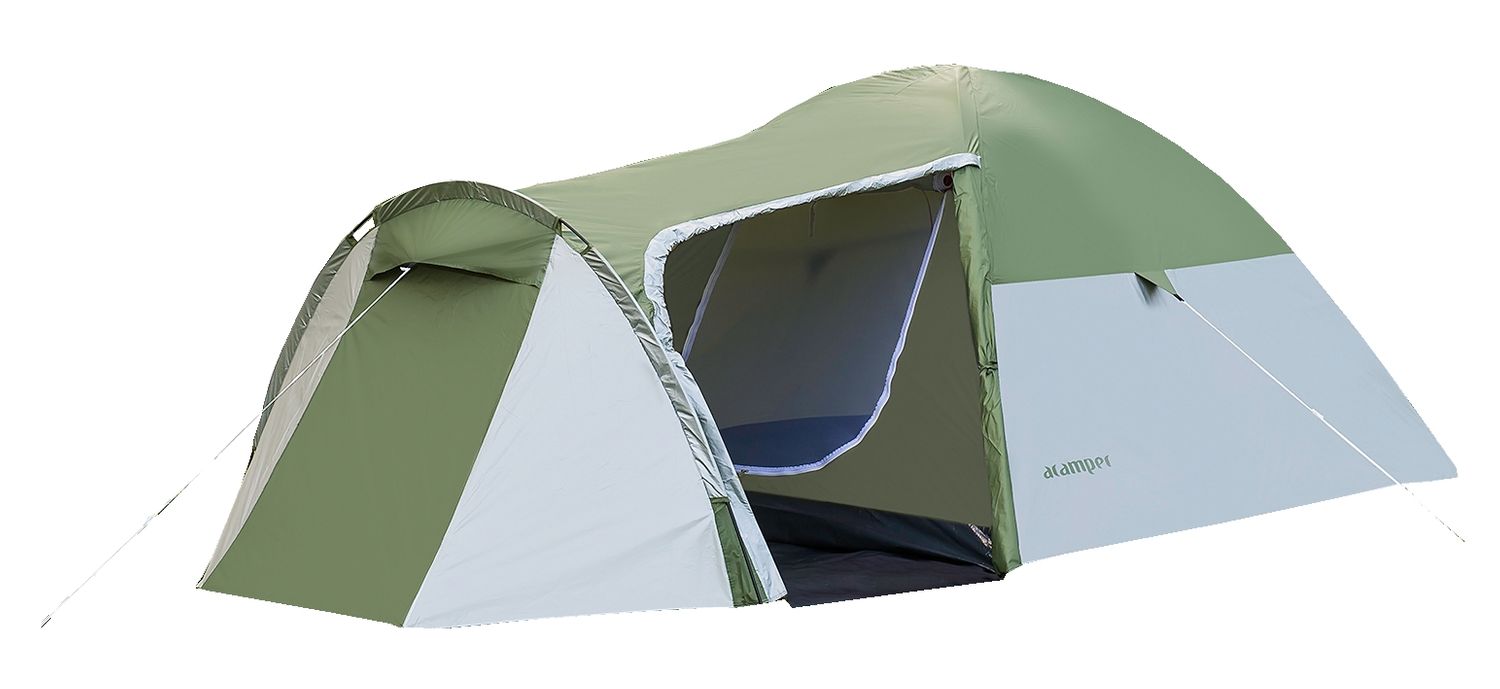 Rodzinny namiot MONSUN 3-osobowy zielony