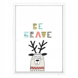 plakat-w-ramce-be-brave-a4