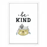 plakat-w-ramce-be-kind-a4