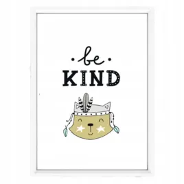 plakat-w-ramce-be-kind-a4