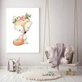 plakat-w-ramce-boho-lisek-a3-stan-nowy