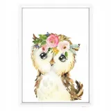 plakat-w-ramce-boho-sowka-a4
