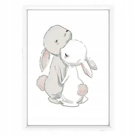 plakat-w-ramce-cute-bunny-1-a4