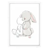 plakat-w-ramce-cute-bunny-3-a3