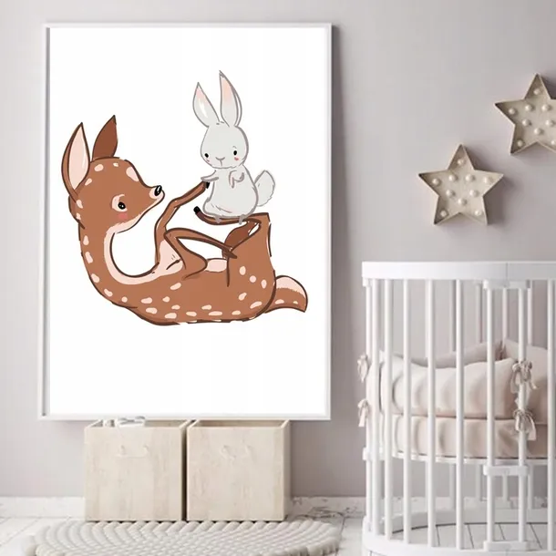 plakat-w-ramce-cute-deer-2-a3-stan-nowy