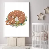 plakat-w-ramce-cute-deer-3-a4-stan-nowy
