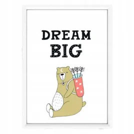 plakat-w-ramce-dream-big-a3