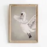 plakat-w-ramce-flying-swan-a3