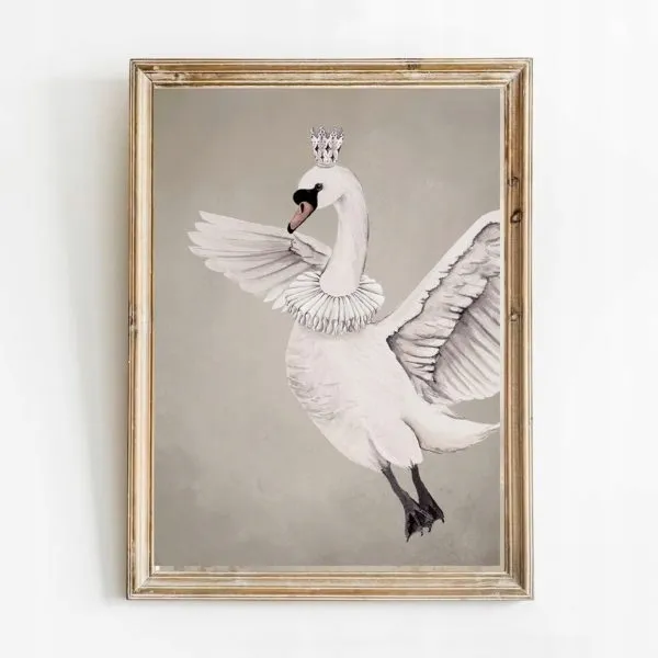 plakat-w-ramce-flying-swan-a4