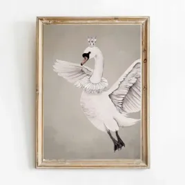 plakat-w-ramce-flying-swan-a4
