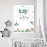 plakat-w-ramce-its-a-boy-a4-stan-nowy