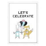 plakat-w-ramce-lets-celebrate-a4