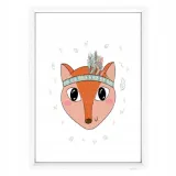 plakat-w-ramce-lisek-a4