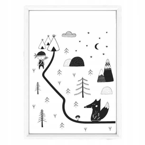 plakat-w-ramce-little-explorer-3-a3