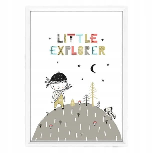plakat-w-ramce-little-explorer-4-a3