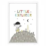 plakat-w-ramce-little-explorer-4-a4