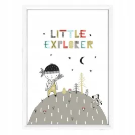 plakat-w-ramce-little-explorer-4-a4