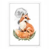 plakat-w-ramce-little-fox-a4