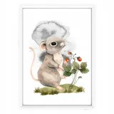 plakat-w-ramce-little-mouse-a4