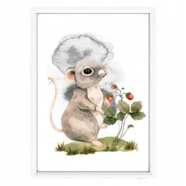 plakat-w-ramce-little-mouse-a4