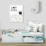 plakat-w-ramce-love-fish-a3-stan-nowy