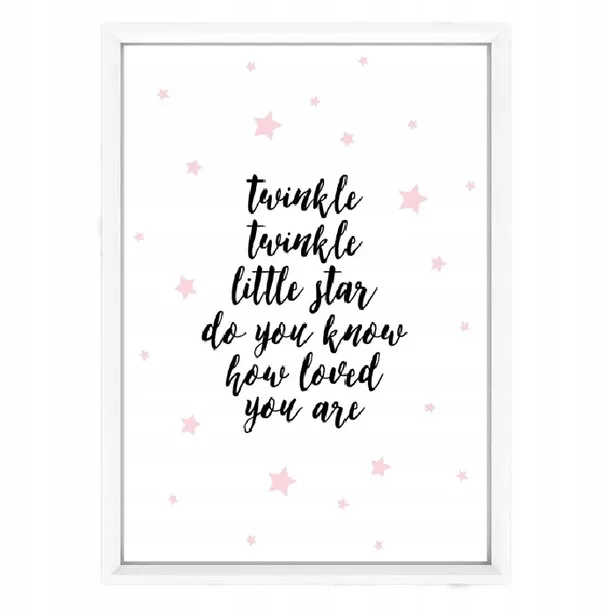plakat-w-ramce-twinkle-twinkle-1-a3