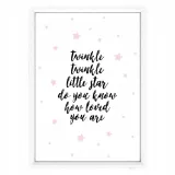 plakat-w-ramce-twinkle-twinkle-1-a3