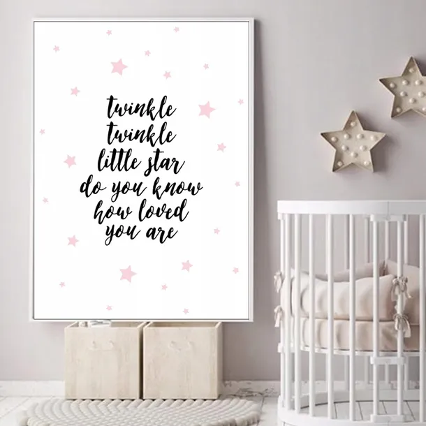 plakat-w-ramce-twinkle-twinkle-1-a3-stan-nowy