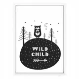plakat-w-ramce-wild-child-a4