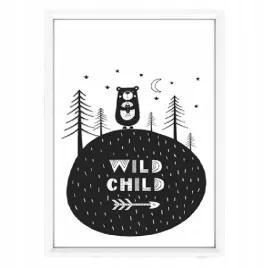 plakat-w-ramce-wild-child-a4