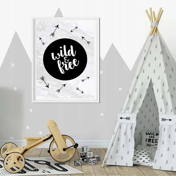 plakat-w-ramce-wild-free-a3-stan-nowy
