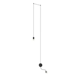 lampa-scienna-flusso-wall-czarna