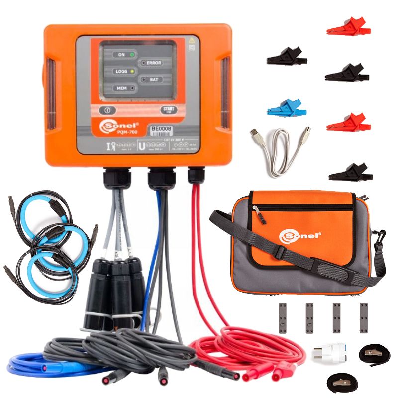 SONEL PQM-700 Analizator Jakości Zasilania Zestaw - ERLI.pl