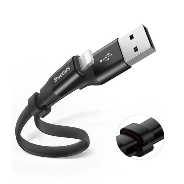 baseus-nimble-lightning-cable-23cm-grey-kolor-inny-stan-nowy