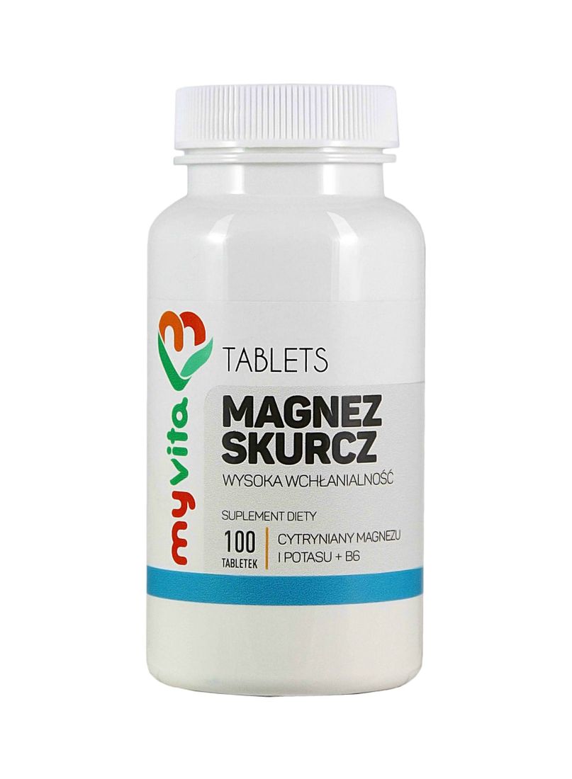 Magnez Skurcz 100tab Potas Witamina B6 Cytrynian Erlipl 8218