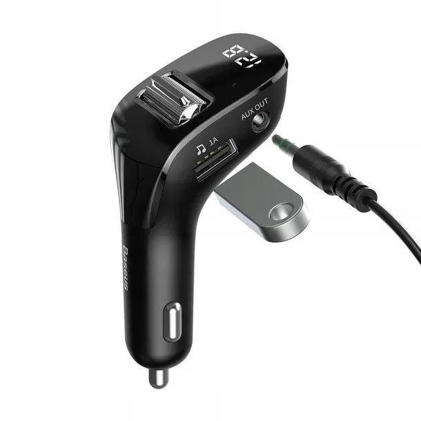 baseus-transmiter-fm-bluetooth-ladowarka-2xusb-15w-stan-nowy