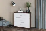 komoda-3s-basic-80x77x40cm-wenge-bialy-polysk