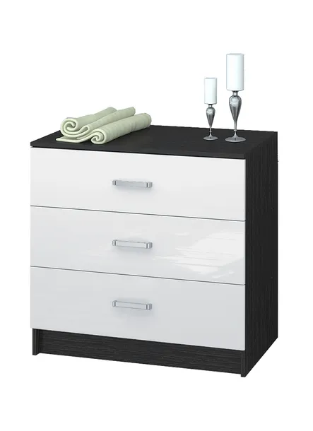 komoda-3s-basic-80x77x40cm-wenge-bialy-polysk