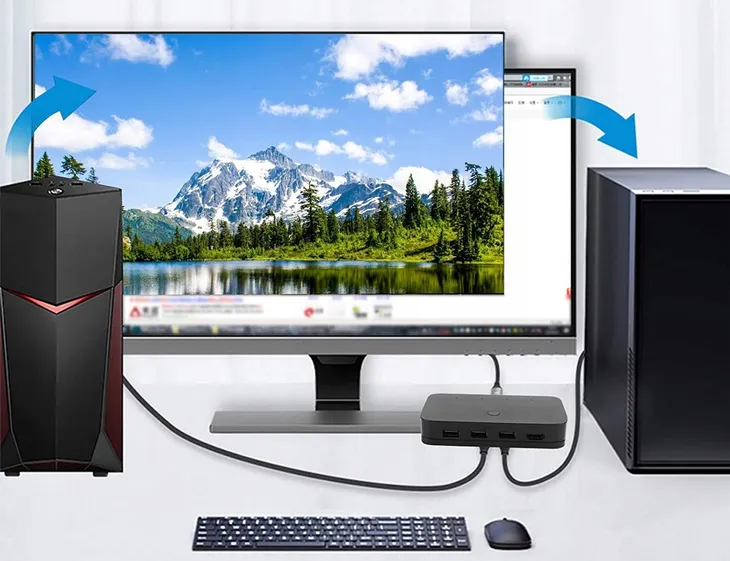 przelacznik-kvm-hdmi-4x1-switch-3xusb-4-kabl-hdmi-stan-nowy
