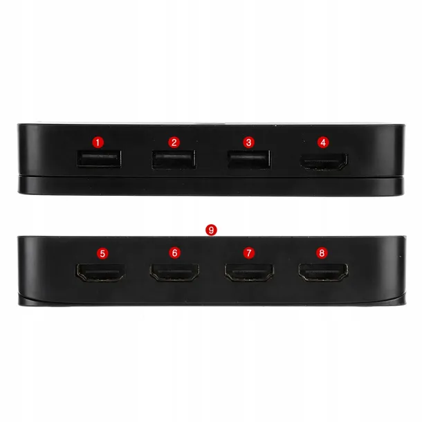 przelacznik-kvm-hdmi-4x1-switch-3xusb-4-kabl-hdmi-stan-nowy